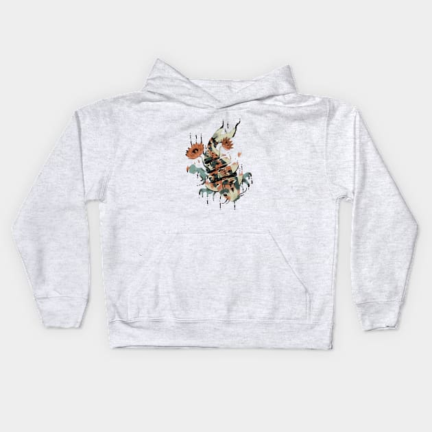 Koi Fish Kids Hoodie by Yosoypetunia